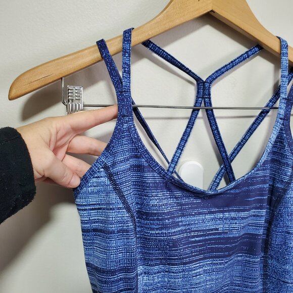 THE NORTH FACE Empower Tank Strappy Back Pullover Stretch Blue Women's Small - Picture 3 of 14